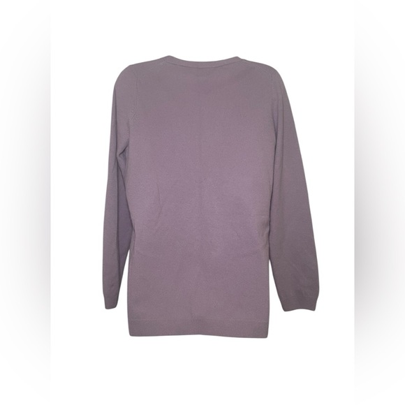Talbots Lavender Lambswool Blend Cardigan Size Small - Picture 3 of 6